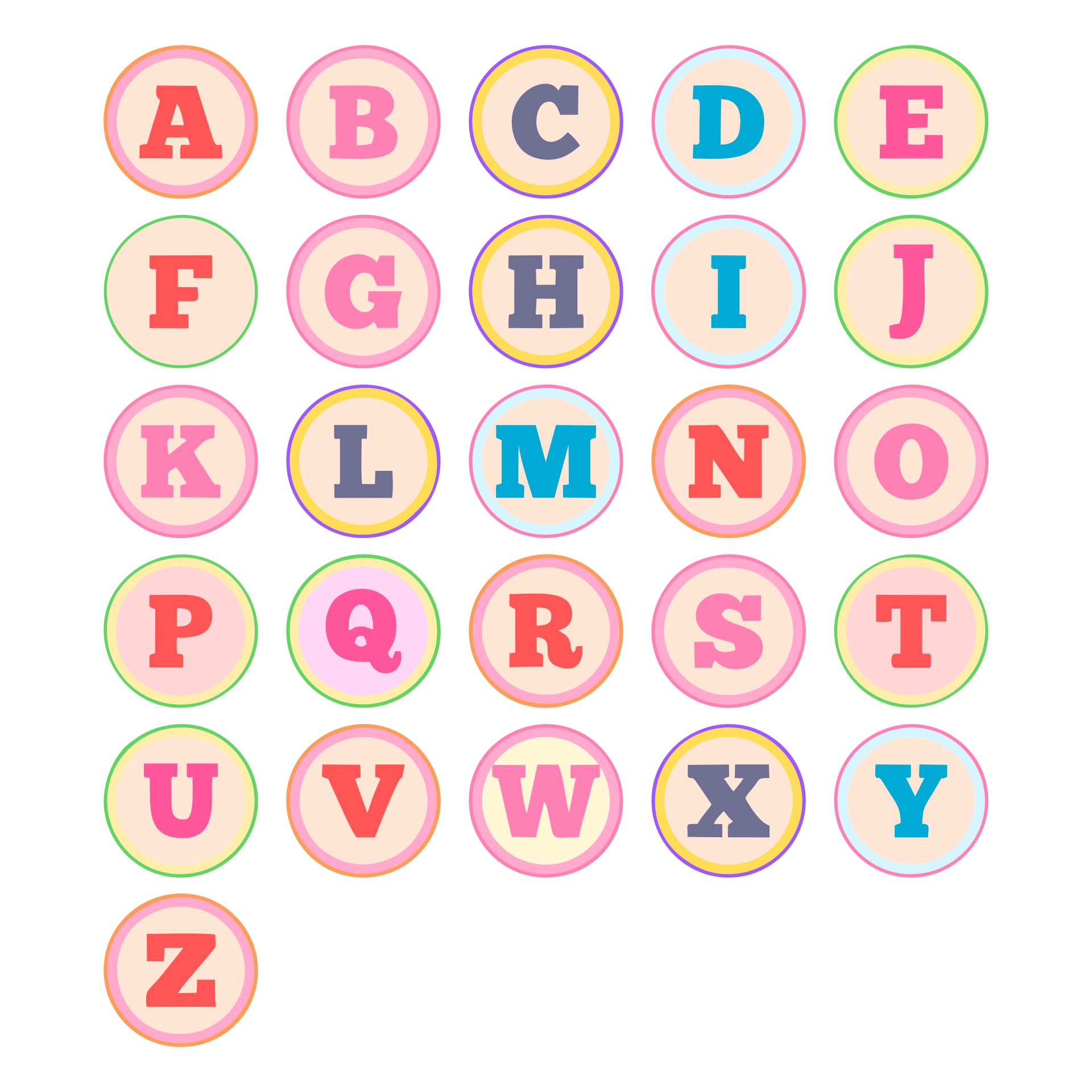 DIY  Alphabet Letters