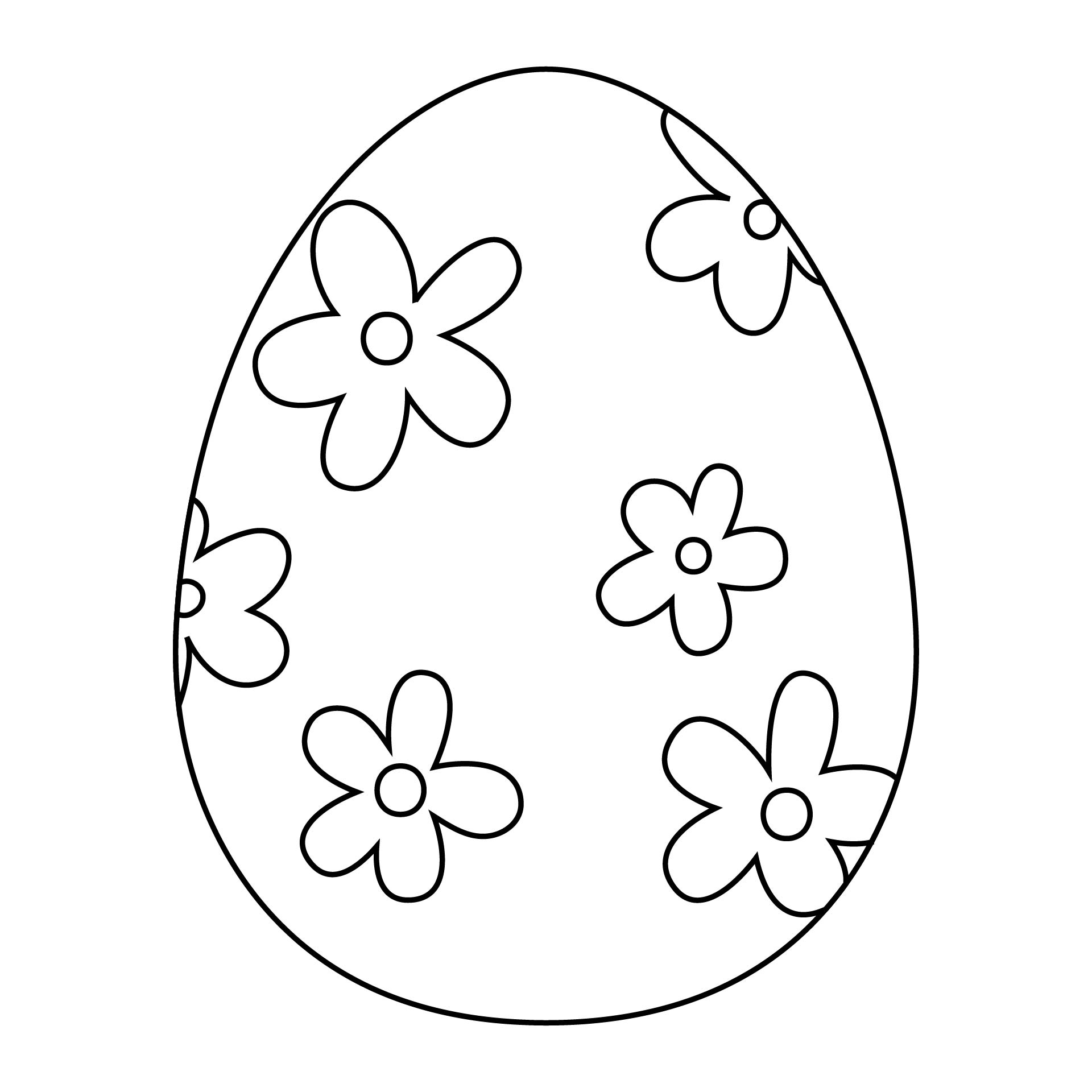 Easter Egg Coloring Pages For Kids